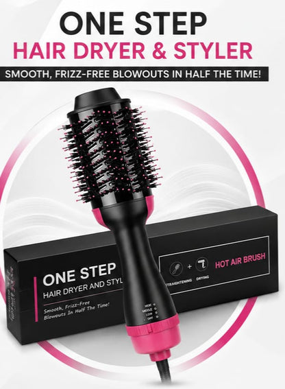 3-in-1 One Step Hair Dryer Brush | Hot Air Hair Styler, Volumizer & Straightening Brush